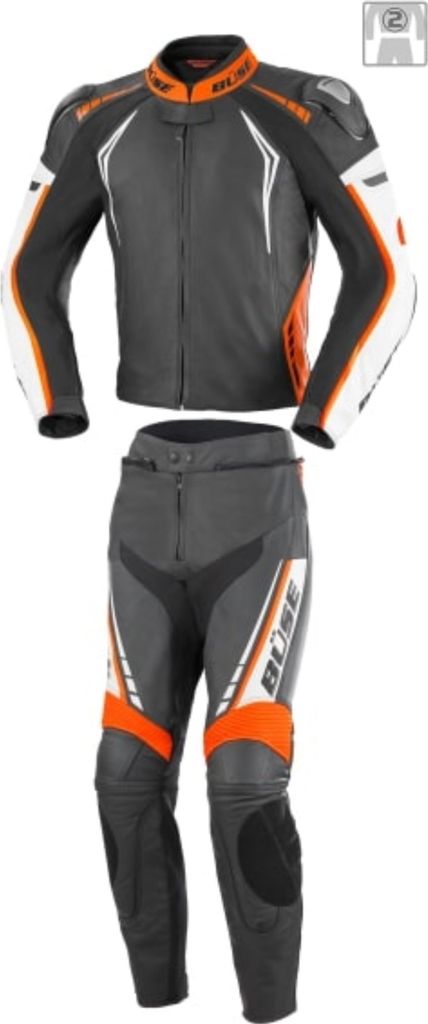 Büse Silverstone Pro combinaison cuir femme noir/orange 38 Image du produit 