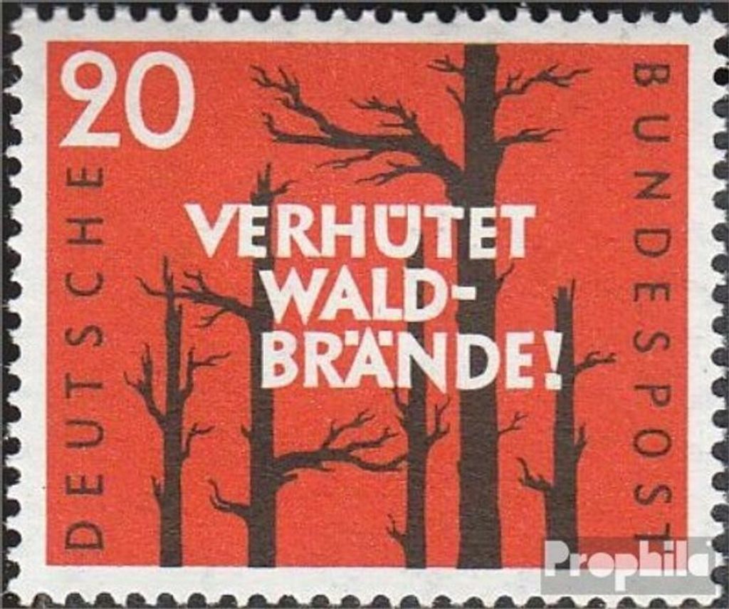 Briefmarken BRD (BR.Deutschland) 1958 Mi 283 (kompl.Ausgabe) postfrisch Waldbrandverhütung