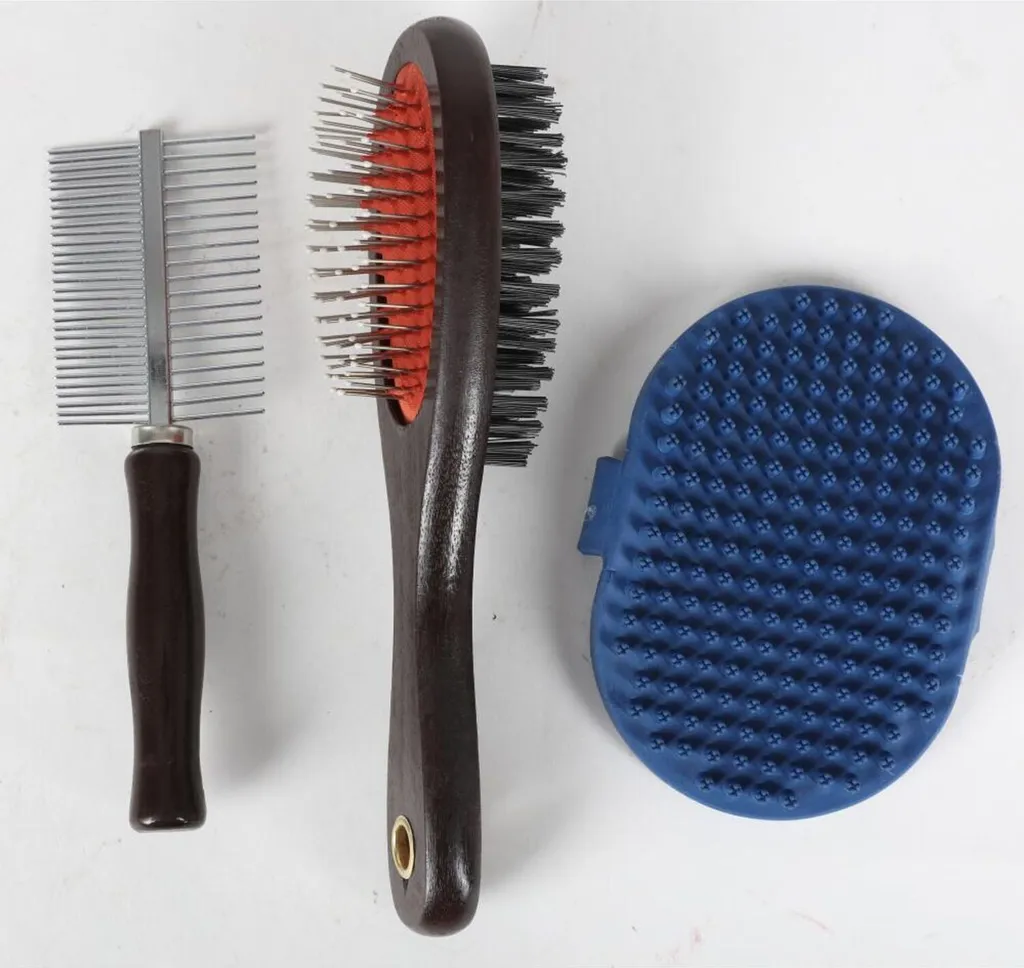 Kit de toilettage animaux 18 pièces avec brosses et peignes démêlants