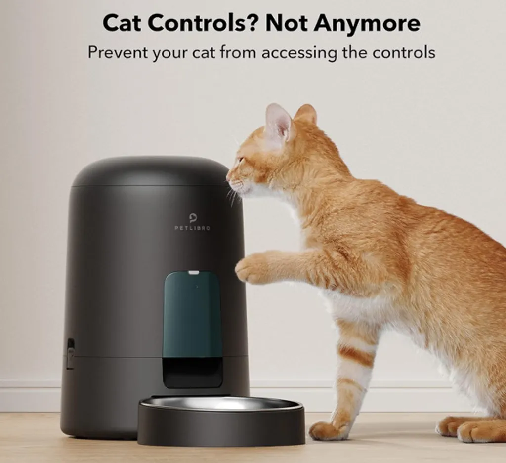 Distributeur Nourriture Petlibro Air 2L Noir pour Chats et Petits Chiens