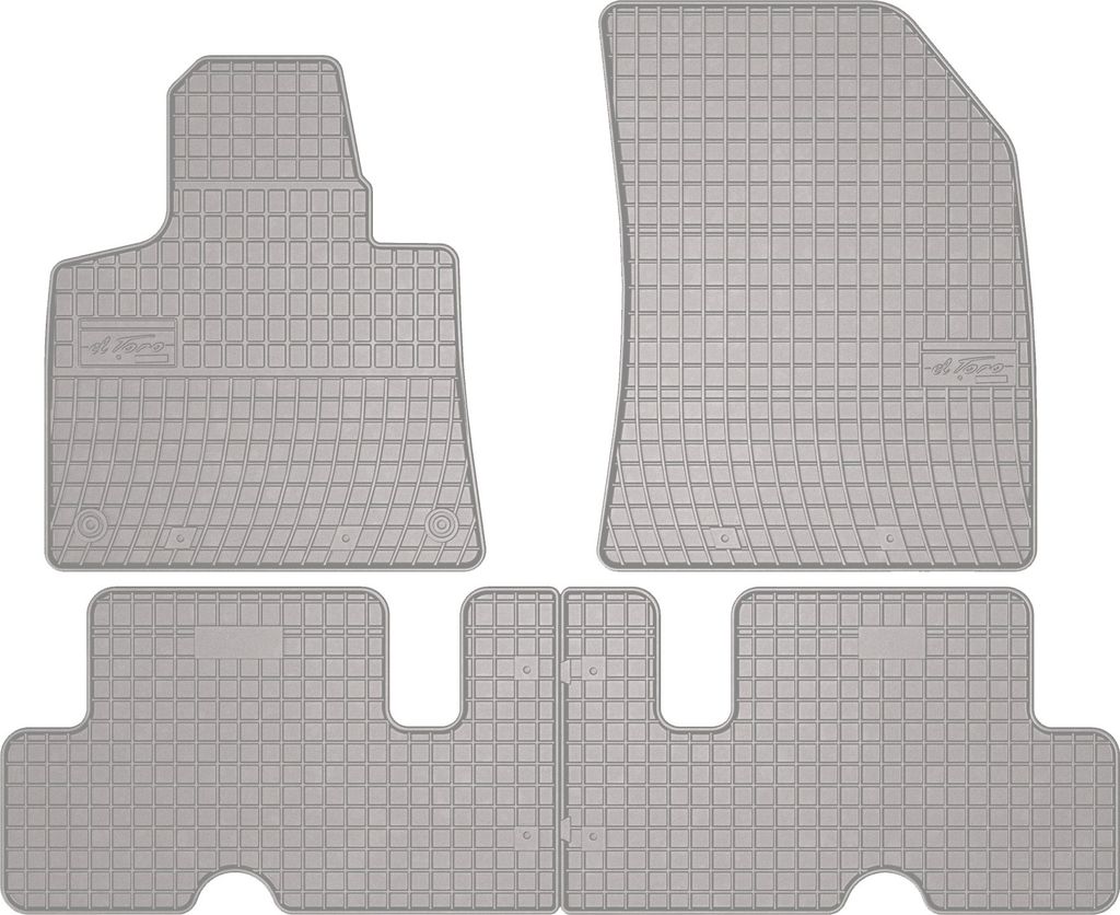 Gummi-Fußmatten für Citroen C4 Spacetourer 2013-2018 – Minivan, Set 4, Befestigung