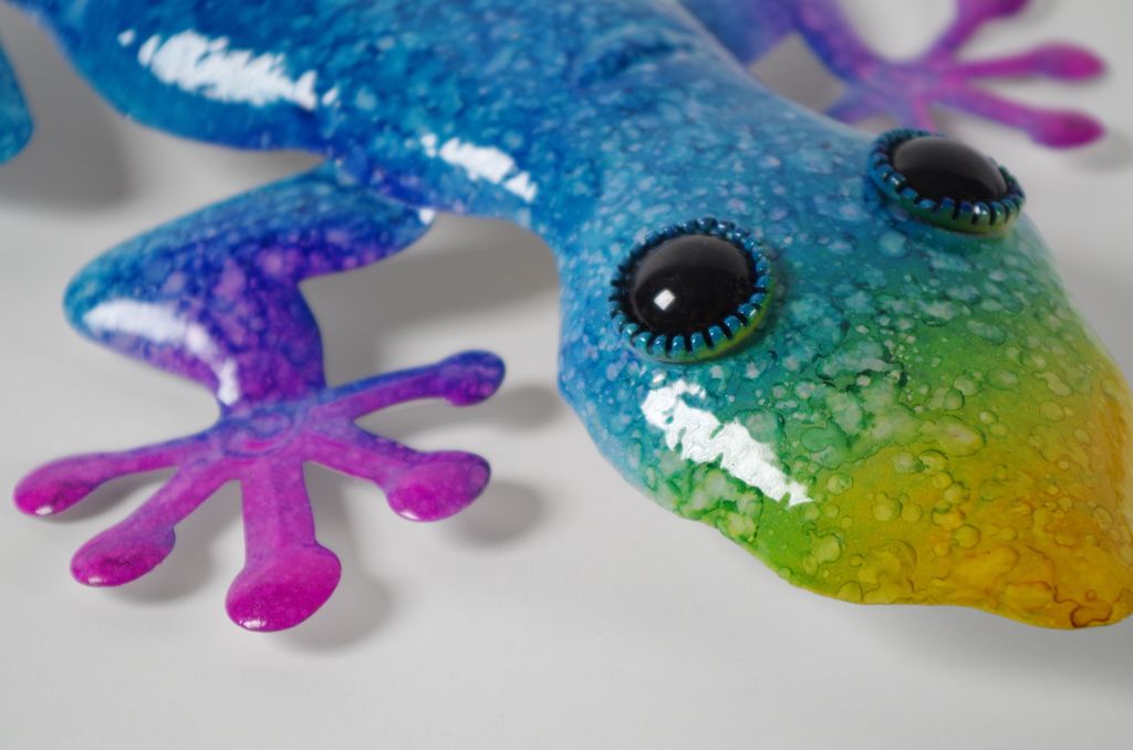 Kobolo Wand-Deko Gekko Gecko Eidechse Echse XXL - 3er Set - Produktbild 3