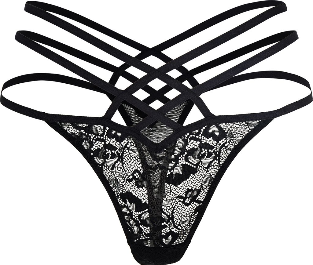 LASCANA String schwarz Größe 36/38