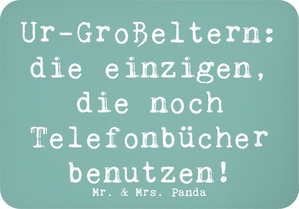 Mr. & Mrs. Panda magnet Spruch Ur-Großeltern Liebe - Meeresbrise - Geschenk, Familienmitglieder, Telefonbuch, einzigartige Designs, küchenmagnet,...