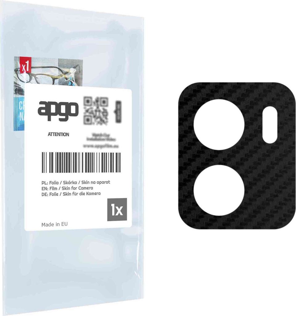apgo Objektivschutz-Folie, Kameraschutz kompatibel mit Vivo Y32T, Carbon-Imitation, Rückseite Schutzfolie für Kamera-Insel, Hinten Folie, kratzfe...