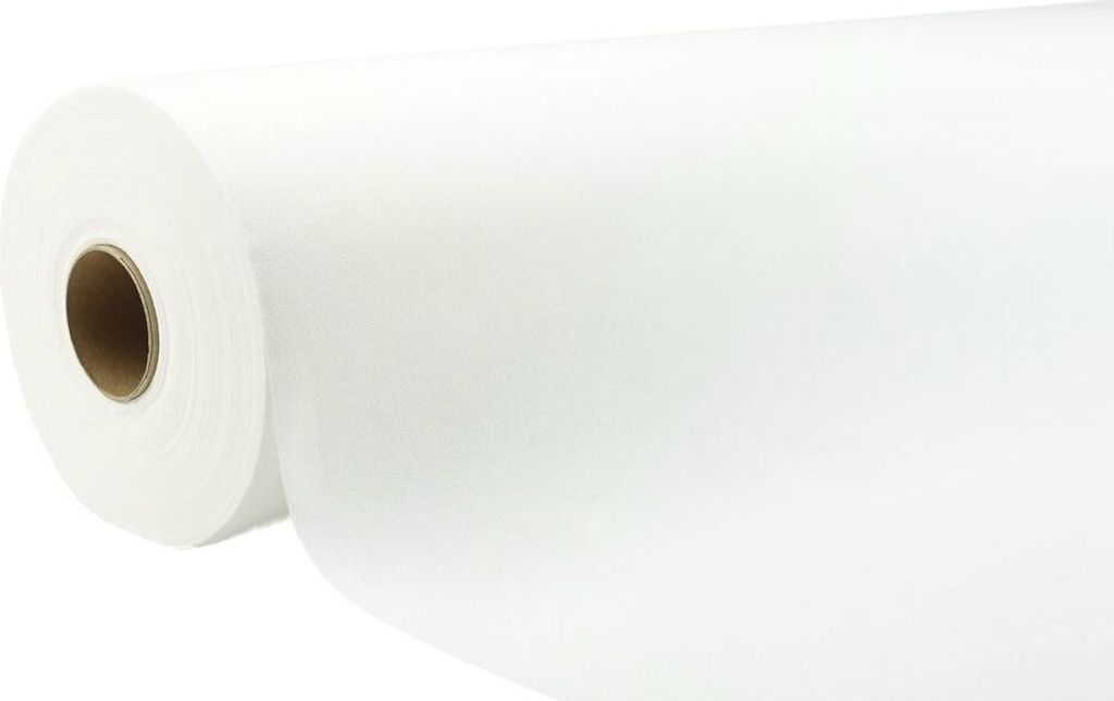 Airlaid Tischdeckenrolle Weiß, 118 cm x 25 m, 1 Stück - APARTina