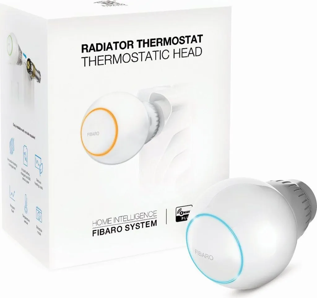 Thermostat Connecté Z-Wave Plus Fibaro FGT-001 pour Radiateur à Eau Chaude