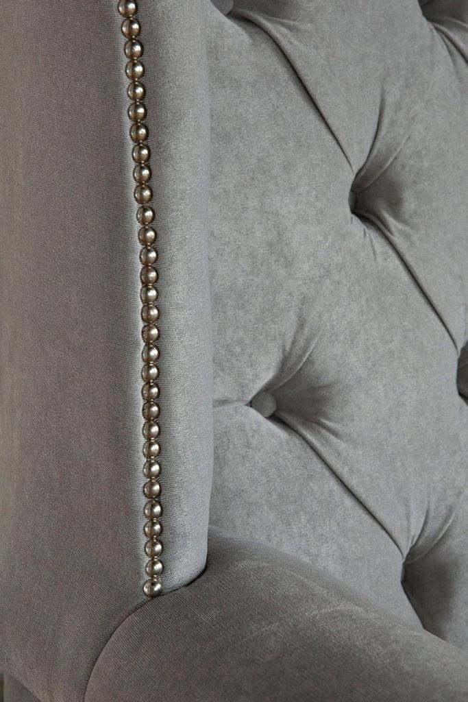 Ohrensessel Chesterfield Fernseh Couch 1 Sitzer Sofa Textil Couchen Stoff Sessel