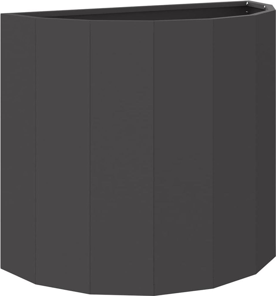 vidaXL Pflanzkübel Schwarz 60 x 30 x 50 cm Stahl