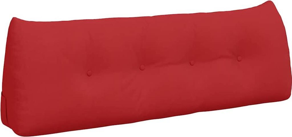 vidaXL Rücken Kissen Rot 140 x 24 x 50 cm Stoff