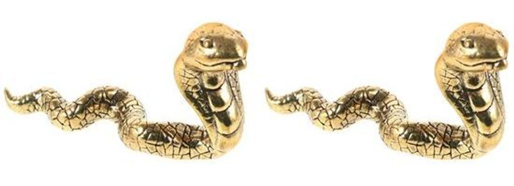 Handgefertigte Slang-Statuen, 2er Pack, Retro-Design, Feng-Shui-Accessoires
