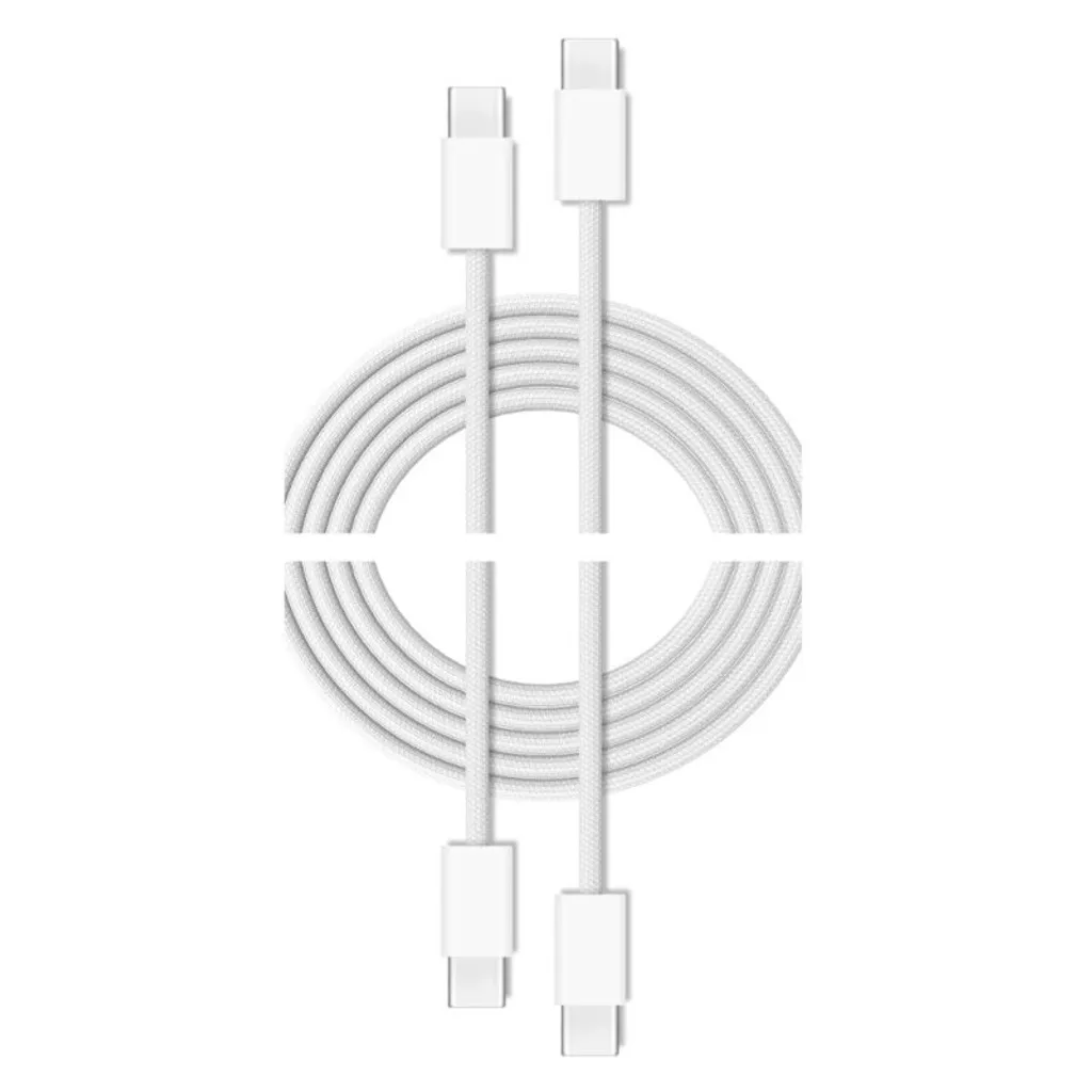 2 pezzi Cubenest Cavo USB-C/USB-C 60W per la ricarica rapida e la sincronizzazione dei dati, 1 m, cavo in silicone intrecciato, velocità fino a 480 Mbps