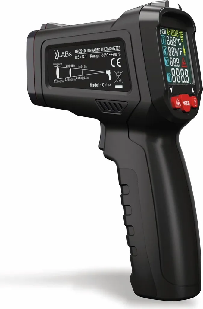 Thermomètre infrarouge VA LABS IR0510 : idéal cuisine et bricolage
