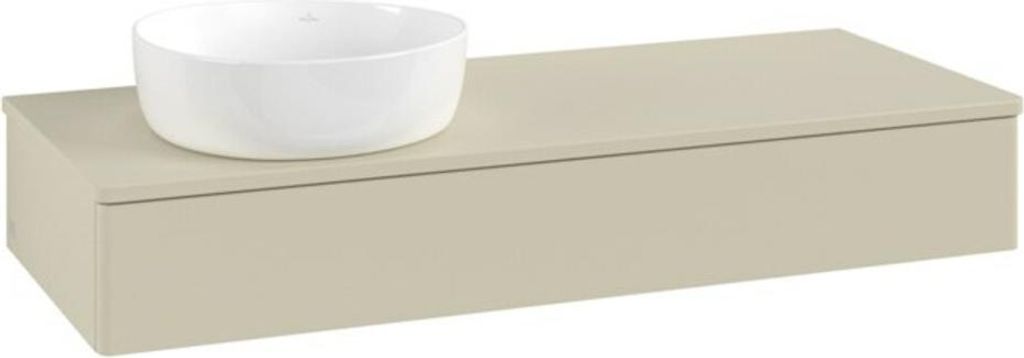 V&B Waschtischunterschrank ohne Frontstruktur Antao 120x19x50cm, WBP-farbe Lac, si Gr m Lac