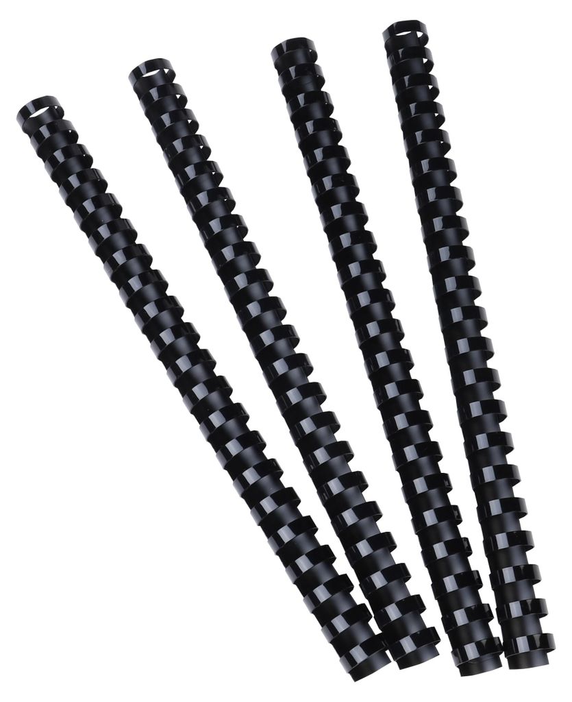 Exacompta Boite 100 reliures spirales plastique 16mm Noir Image du produit 