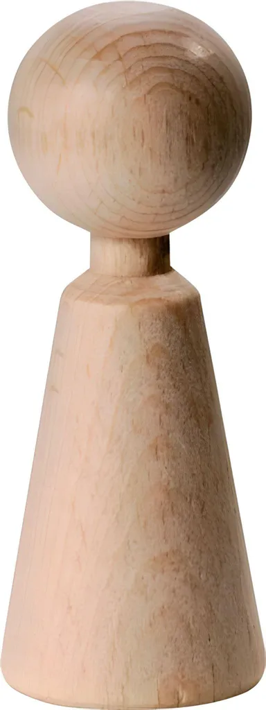 Cône en bois brut 70 mm pour figurine et marionnette à doigt haute qualité
