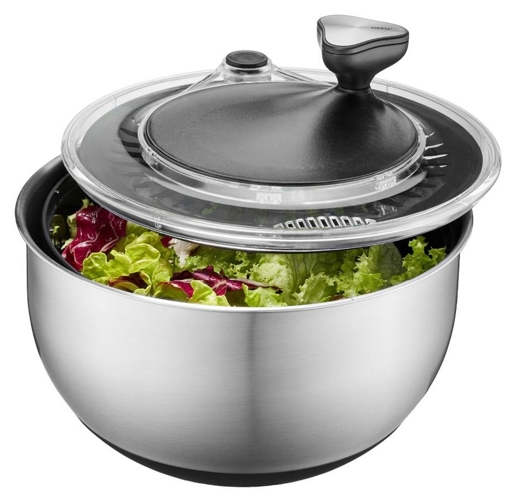 GEFU Salatschleuder Edelstahl mit Kurbelantrieb inkl. Produktbild 