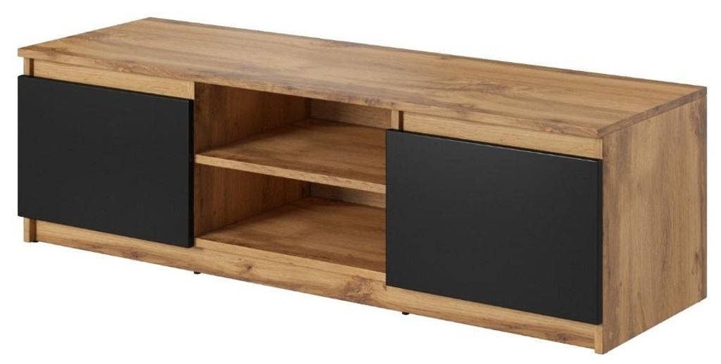 MINIO Meuble TV DIDI 120 cm, sans éclairage LED - Chêne Image du produit 