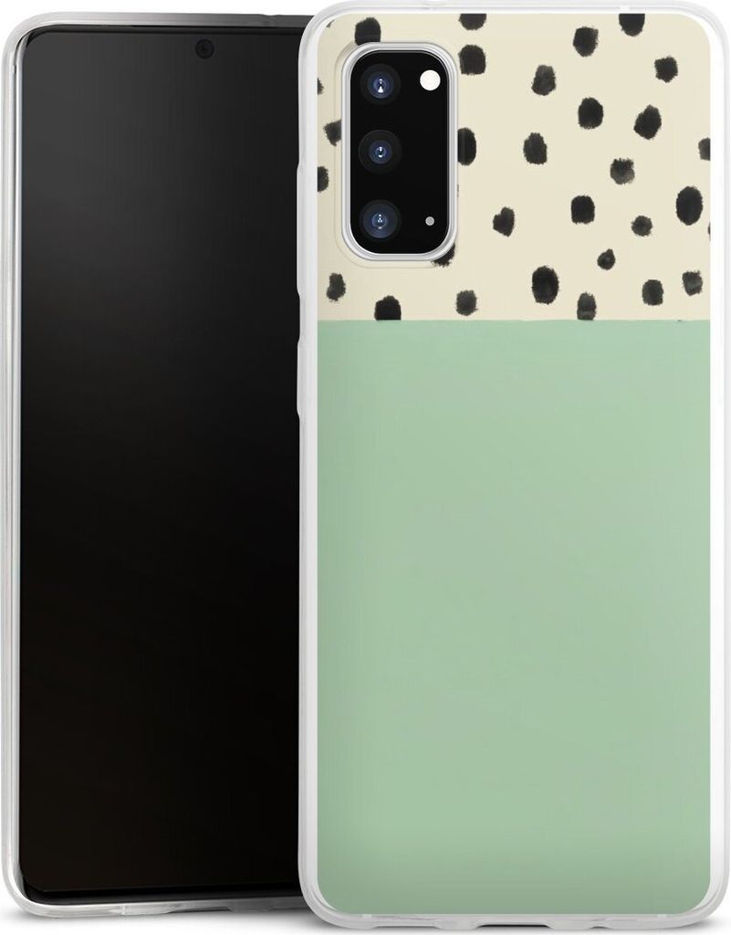 DeinDesign Slim Hülle für Samsung Galaxy S20 Silikon Case Ultra Dünn Handyhülle Abstrakt Boho Polka Dots