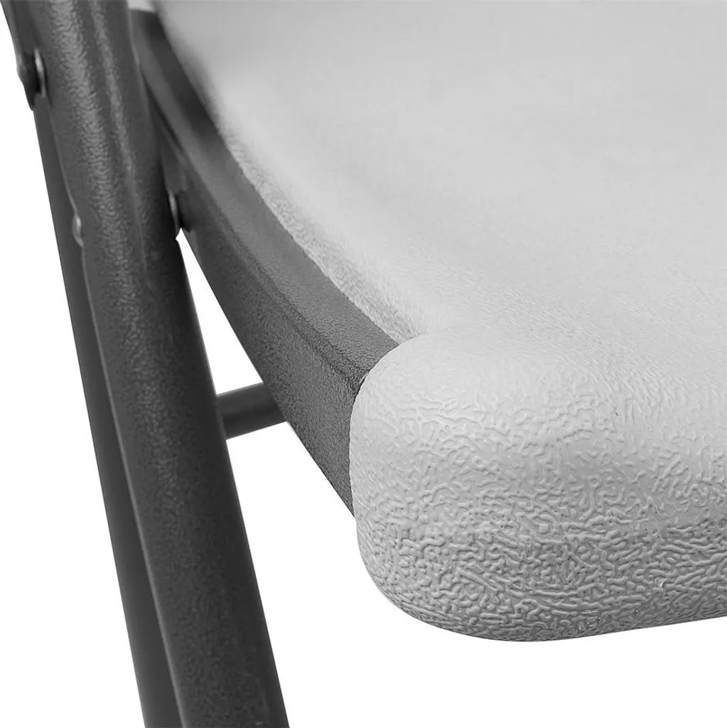 Chaise de camping pliable Vanage blanche résistante aux intempéries x2 - 11