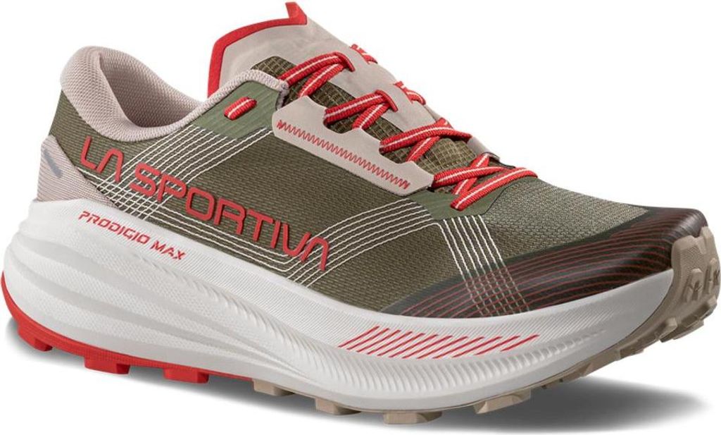 Prodigio Max, Mountain Running Schuhe, Herren - La Sportiva, Größe:9 UK / 43, Farbe:E47R24-Cypress/Mountain Red