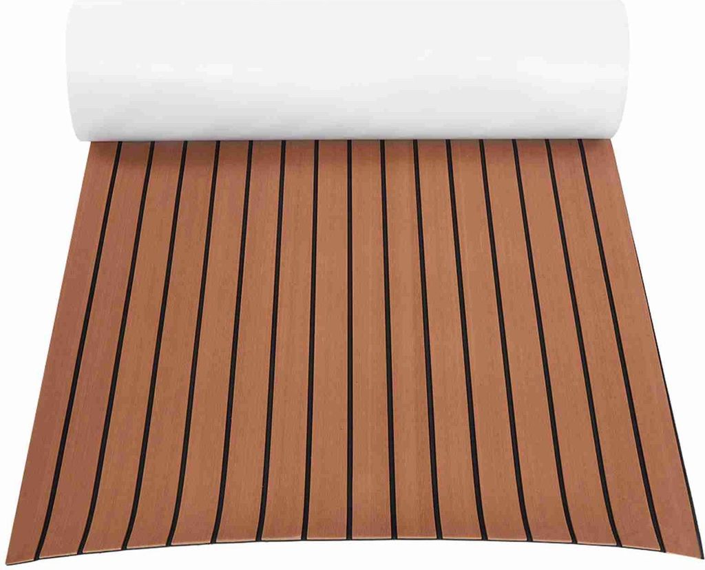 Dunkelbrauner EVA-Teak-Terrassenboden für Boote, geeignet für Yachten