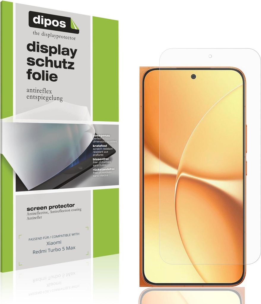 4x Schutzfolie für Xiaomi Redmi Turbo 5 Max matt Displayschutzfolie Folie Display Schutz dipos