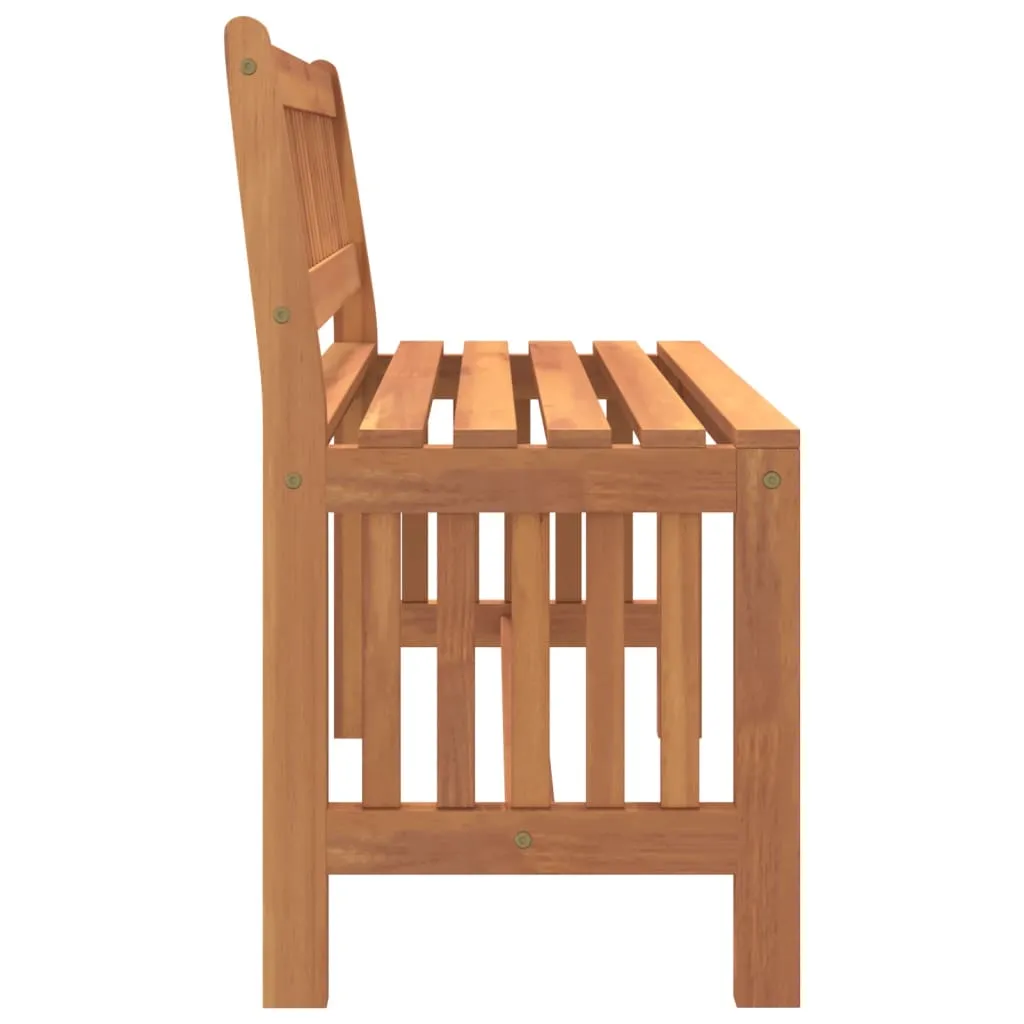 Banc de jardin 110 cm en bois d'eucalyptus imputrescible et solide