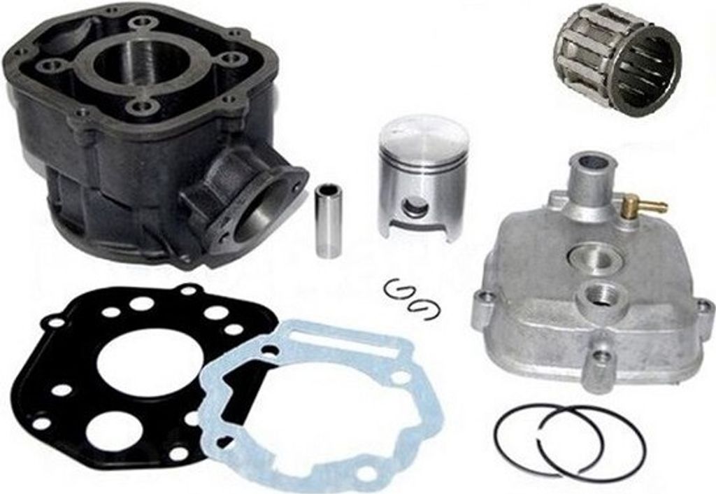 50 Zylinder KOLBEN Ringe Nadel Lager Kopf KOMPLETT für Aprilia RS 50 ab06 DERBI