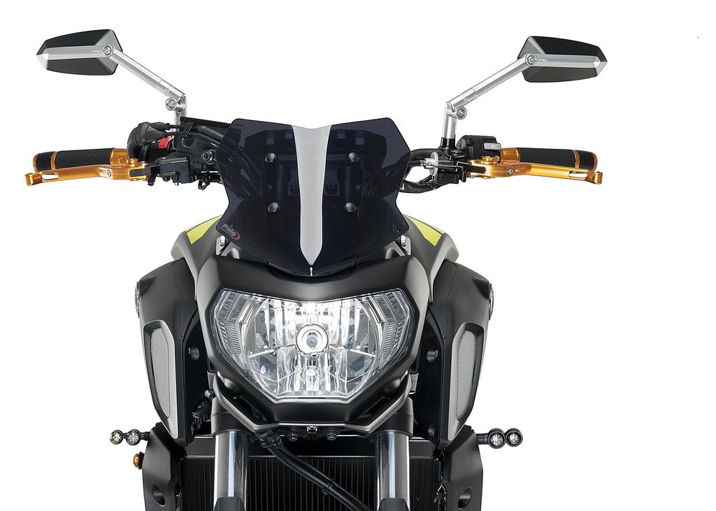 Cúpula Puig para moto deportiva sin carenado, color ahumado Imagen del producto 