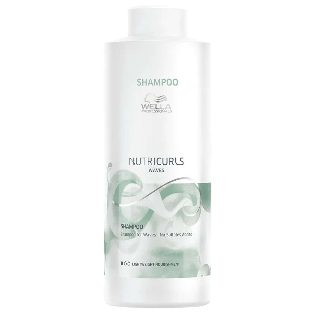 Wella Nutricurls Shampoo Onde 1000ml | Definizione e Anti-Crespo Professionale
