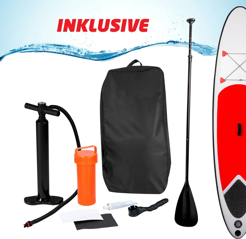 Stand Up Paddle Gonflable Polyvalent 10 Pieds avec Accessoires de Glisse
