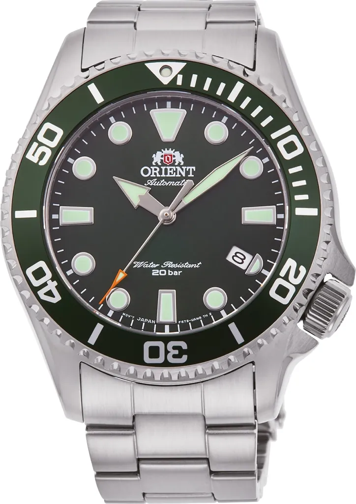 Orient RA-AC0K02E10B Montre Automatique Homme Sport Verte Plongée