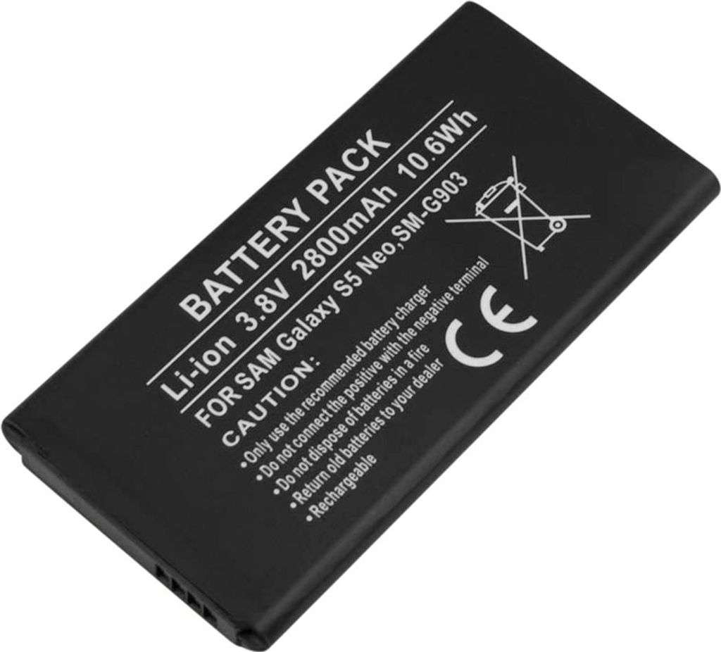 Avizar, Akku Galaxy S5 Neo Li-ion 3.8V 2800mAh 10.6Wh, Schwarz
