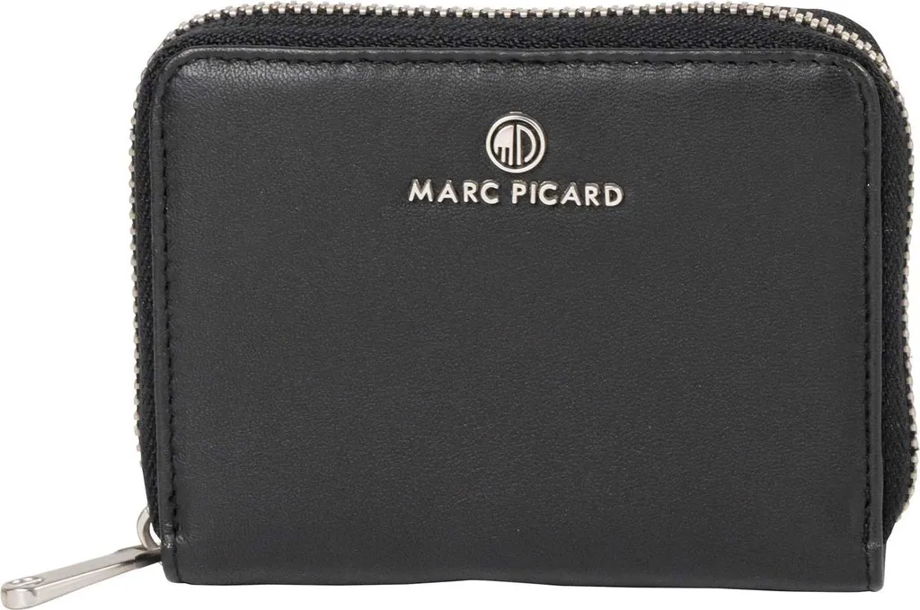 Marc Picard Portafoglio Maremma Zip Black - Pelle con RFID