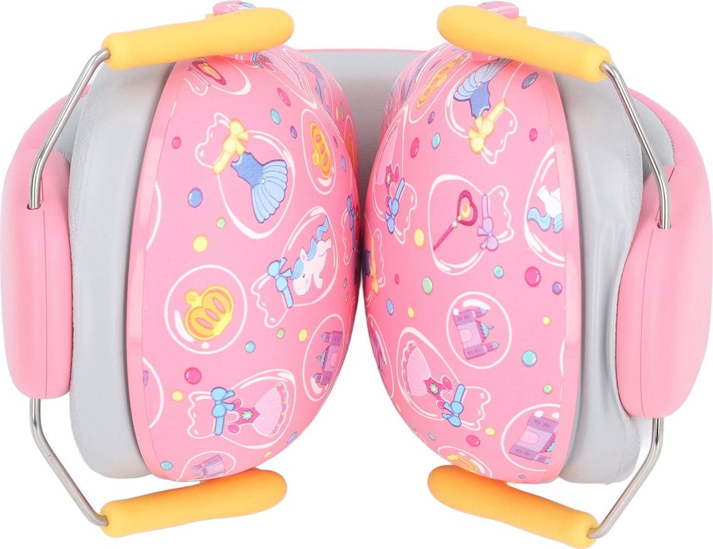 Gehörschutz für Kleinkinder, doppeltes Kunstlederfutter, Baby-Kopfhörer mit Geräuschunterdrückung, Rosa