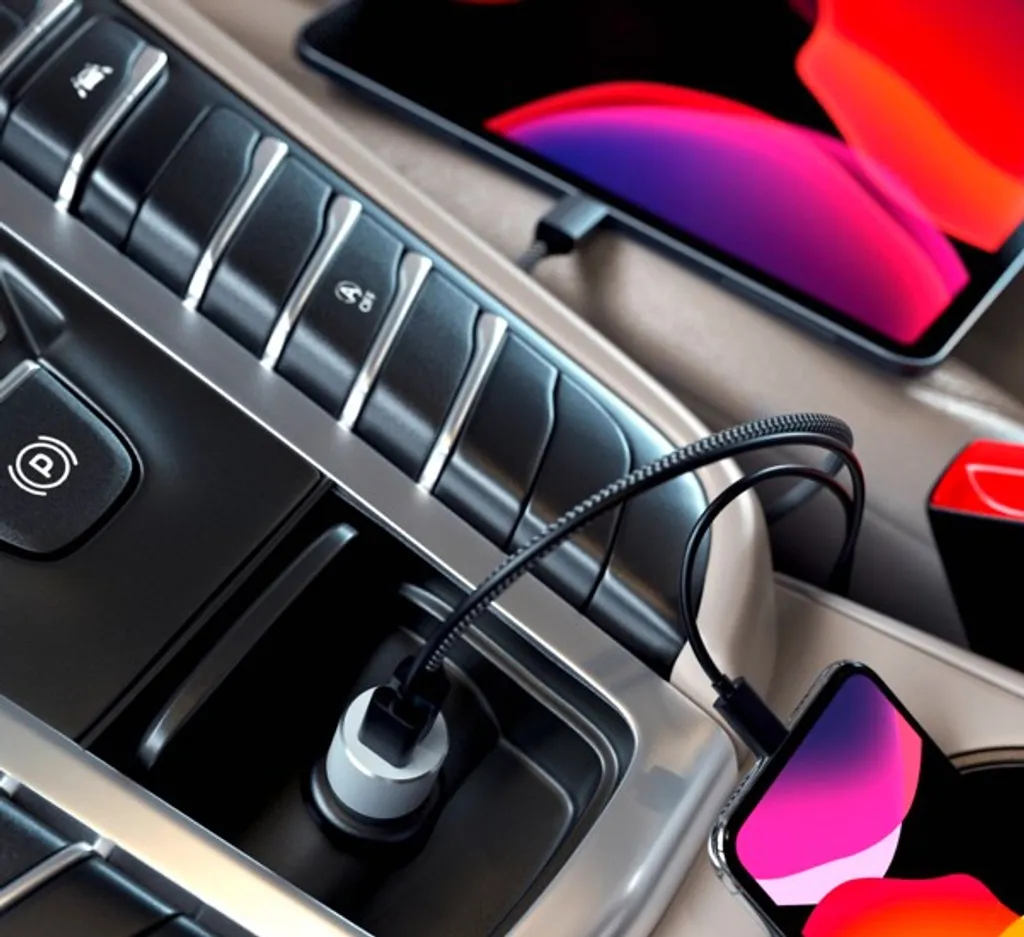 Satechi Chargeur Voiture 72W : Solution de Charge Rapide USB-C Argent