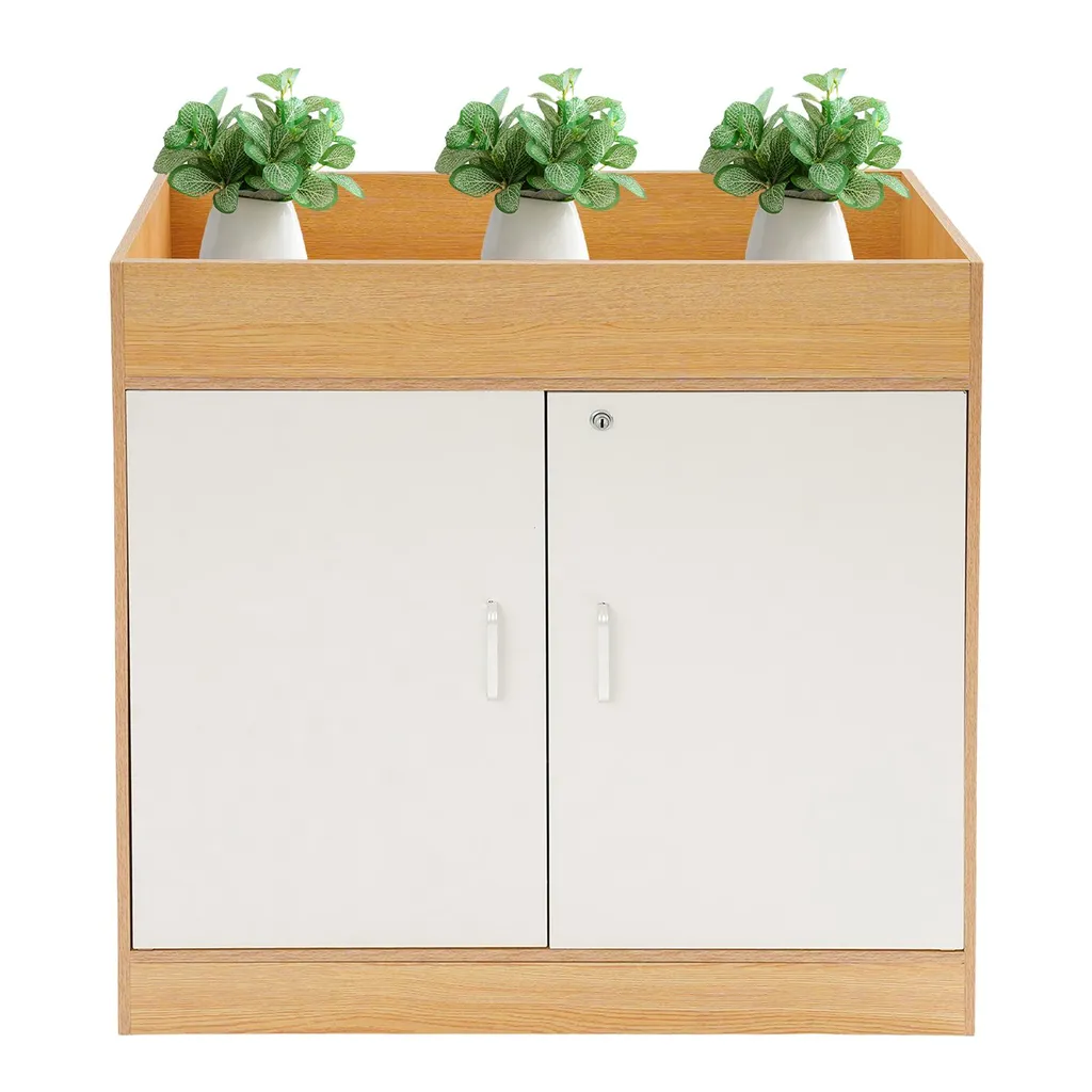 Buffet de bureau pour archives et dossiers avec fermeture à clé 80x40cm