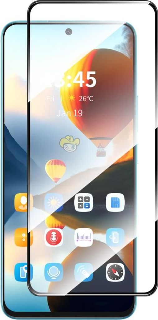 Samsung Galaxy S24 FE Displayschutz - Full-Cover 9H Panzerglas - Schwarz