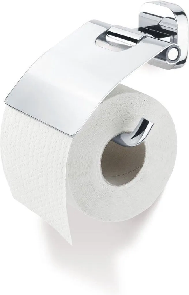 Distributeur de papier toilette chromé avec couvercle - Modèle INOX-R