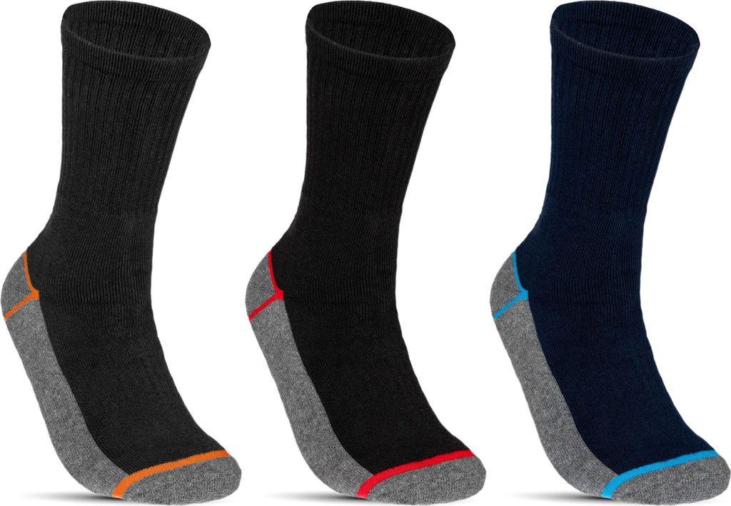 6 bis 24 Paar Thermo Socken Herren & Damen Baumwolle Wintersocken | B65 - 39-42 - 12er Pack