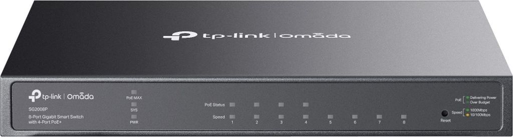 TP-LINK TP-Link Omada 8 porte Gigabit Smart Switch con 4 Immagine del prodotto 