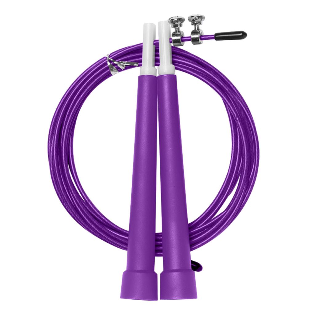 1 Set Springseil aus Stahldraht mit ergonomischem Griff, gewichtetes, verstellbares Fitness-Seil, Trainingsgerät für Kinder und Erwachsene