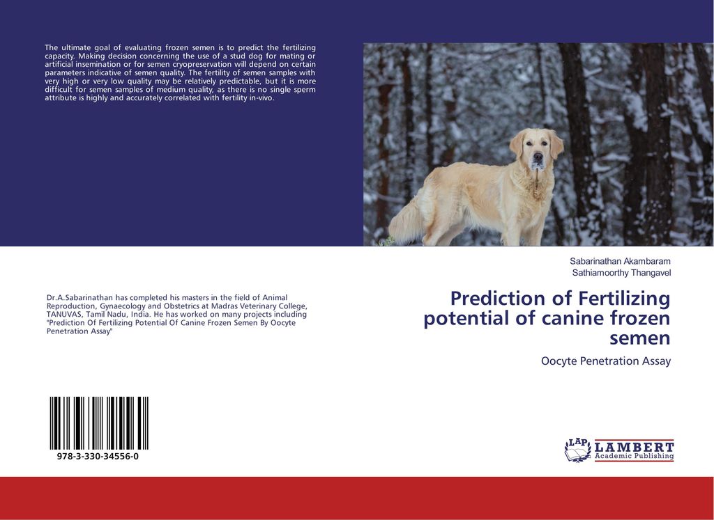 Prediction of Fertilizing potential of canine frozen semen