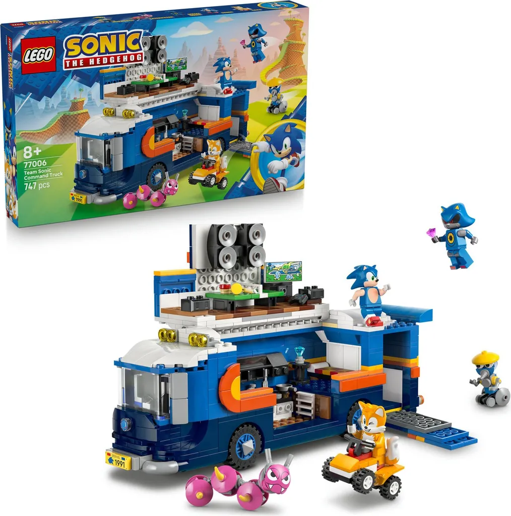 LEGO Sonic Team Le camion de commandement de Sonic 76999 Jeu Enfant