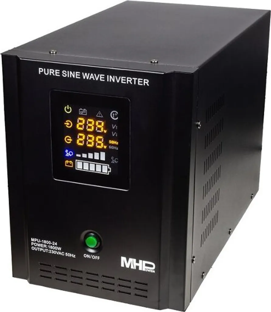 Onduleur 1800W MHPower MPU-1800-24 avec alimentation de secours 24V