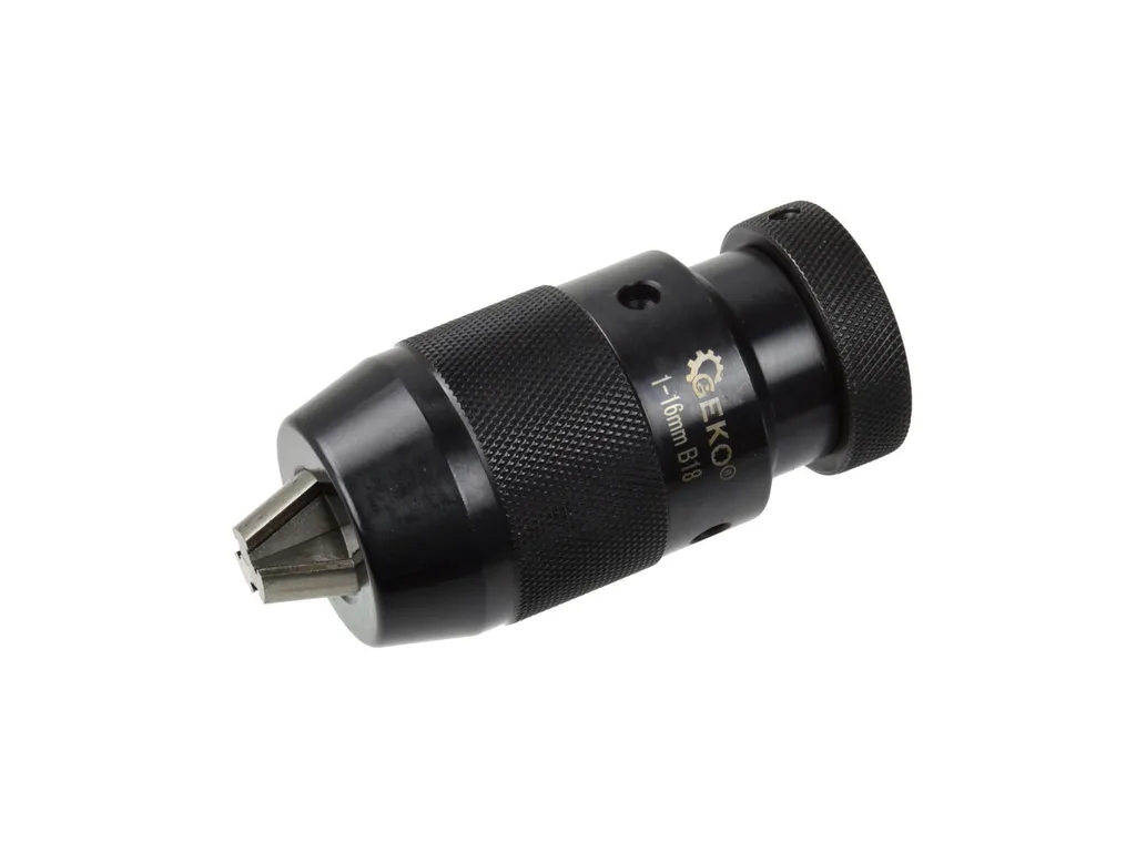 Mandrino Professionale 1-16 mm B18 Geko G00548 | Alta Precisione Nero