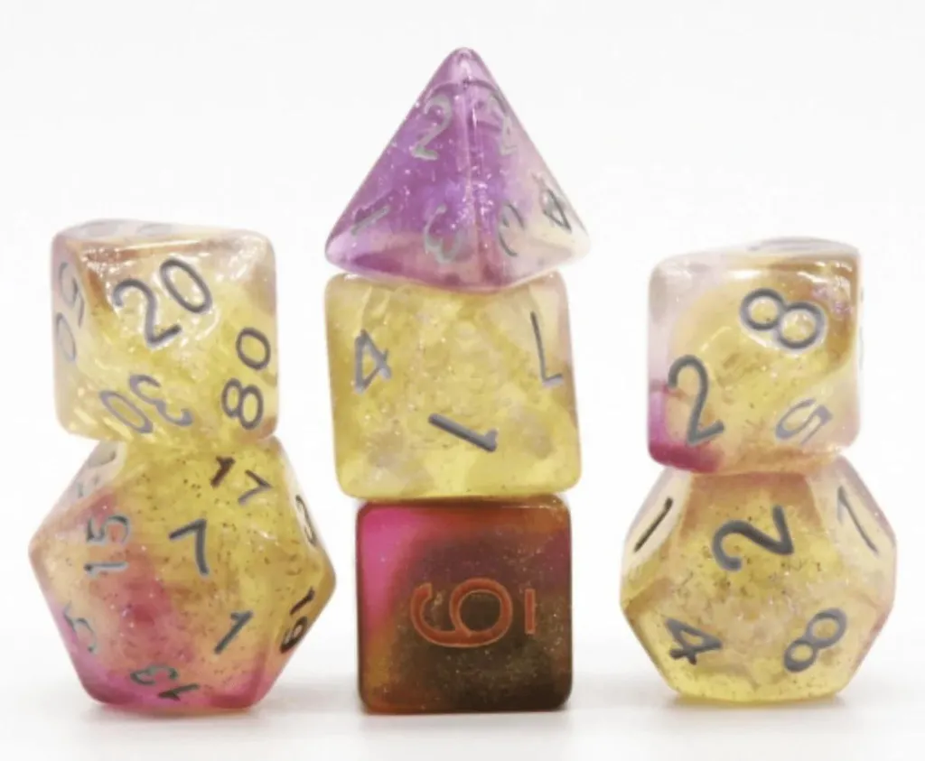 Set de 7 Dés Polyédriques RPG Dream Nebula pour Jeux de Rôle et JdR