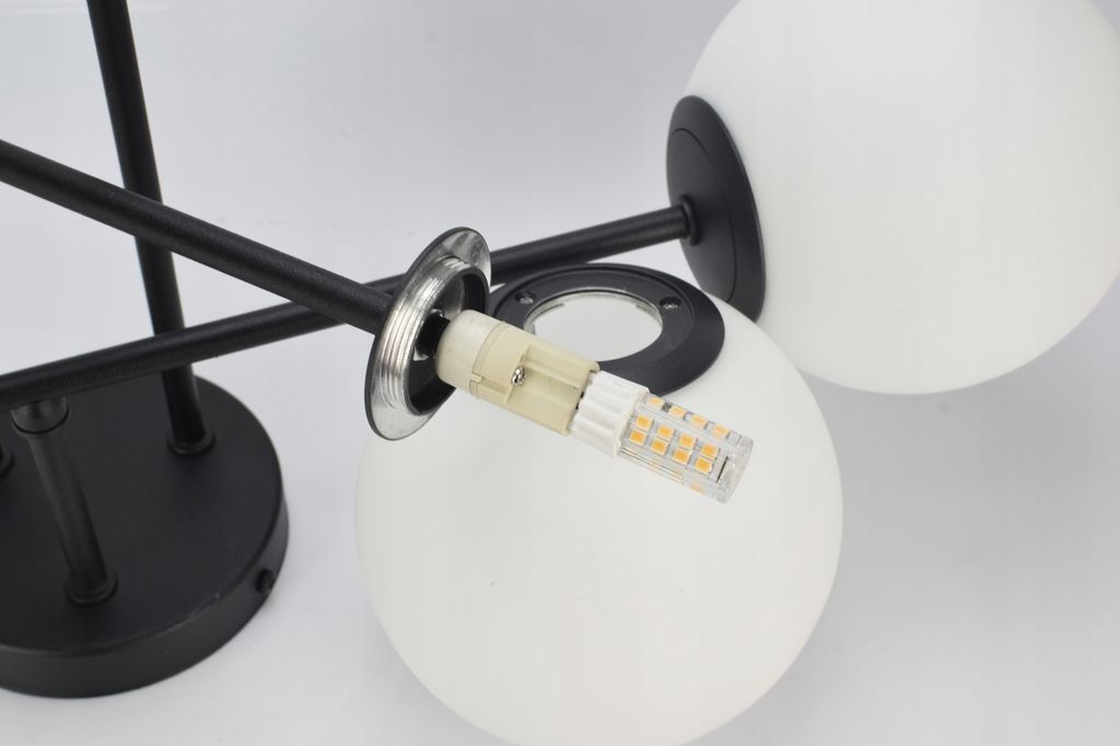 LUXOLAR - Led Deckenleuchte - Deckenlampe 4-flammig schwarz Produktbild 9