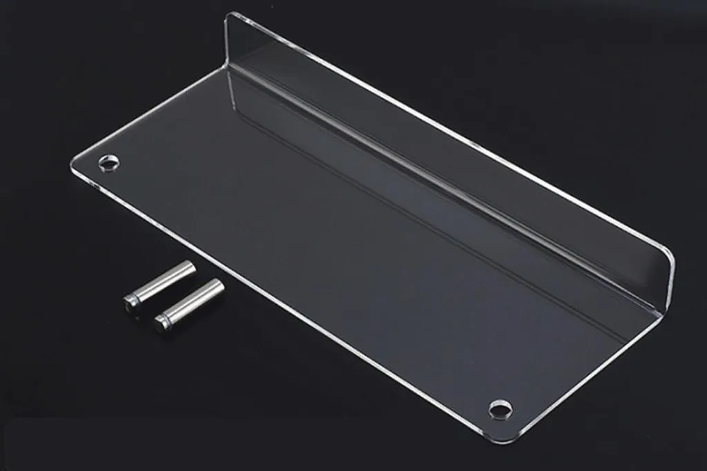 Support mural acrylique extra fort transparent 60 cm pour revues A4 - 3